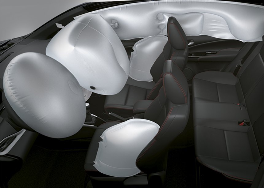 Hệ thống túi khí trên Toyota Vios 2021